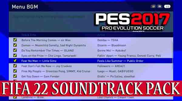 FIFA 22 Soundtrack Pack For PES 2017