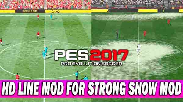 PES 2017 Line Mod For Strong Snow