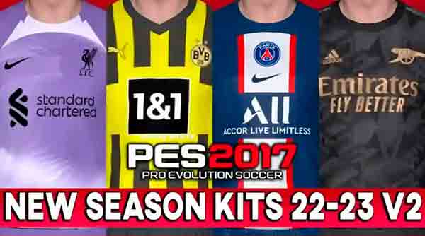 PES 2017 New Season Kits 2022-23 v2