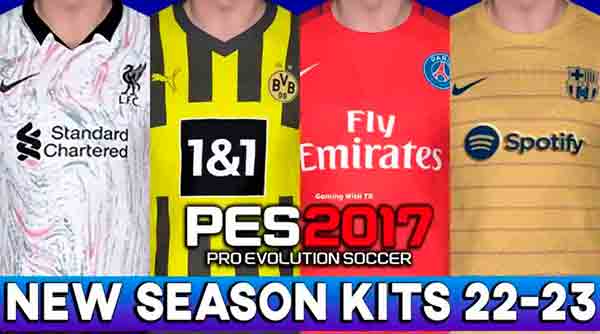 PES 2017 New Season Kits 2022-23
