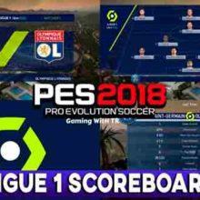 PES 2018 New Ligue 1 Scoreboard 2022