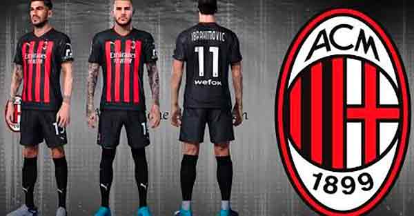 PES 2021 AC Milan 2022/23 Home Kits