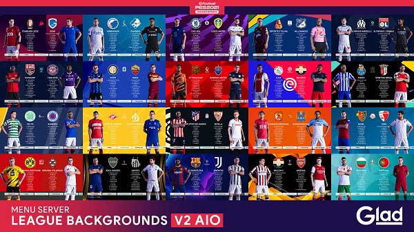PES 2021 League and Cups Backgrounds v2 AIO