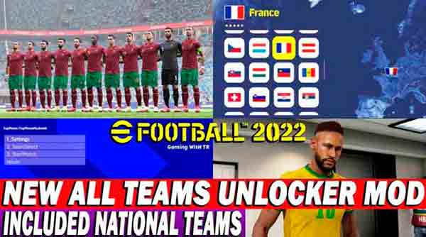 eFootball 2022 All Teams Ulocker Mod