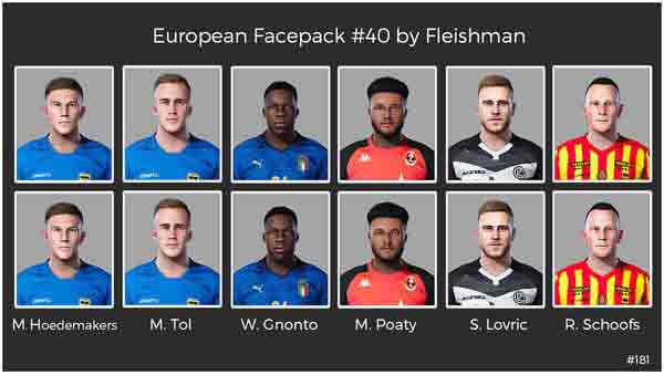 PES 2021 European Facepack v40