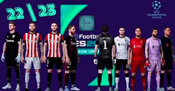PES 2021 Athletic Bilbao and Liverpool Kits 2023