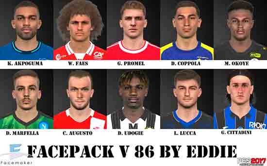 PES 2017 Facepack v86 by Eddie