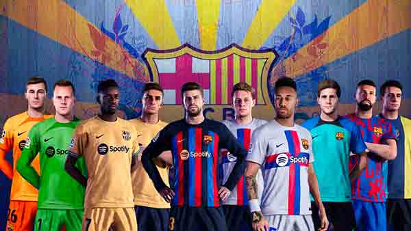 PES 2021 Kits Barcelona Lekaed 2022-23