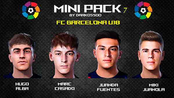 PES 2021 Barcelona U18 Faces