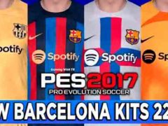 PES 2017 New Barcelona Kits 2022-23
