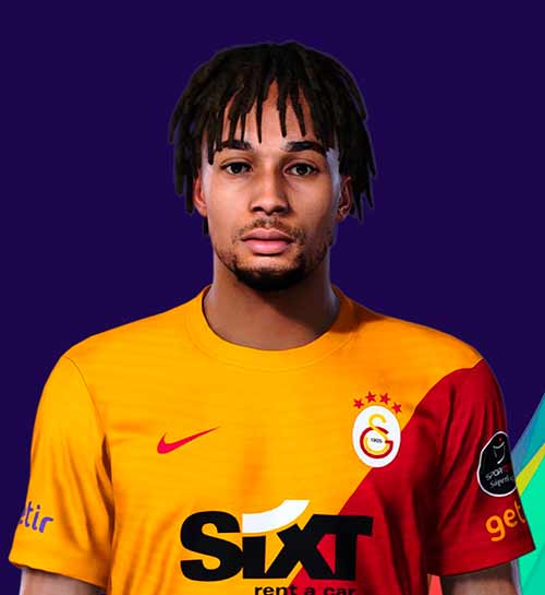 PES 2021 Sacha Boey Update 2022 - maker "BeratCFC" has presented the updated face of the 2022 season of the French footballer Sacha Boey for eFootball Pro Evolution Soccer 2021. Boey is a defender of the Turkish club Galatasaray.