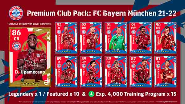 eFootball Premium club pack Bayern