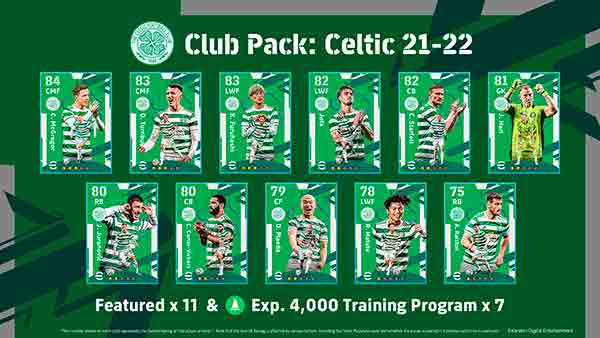 eFootball Premium club pack Celtic