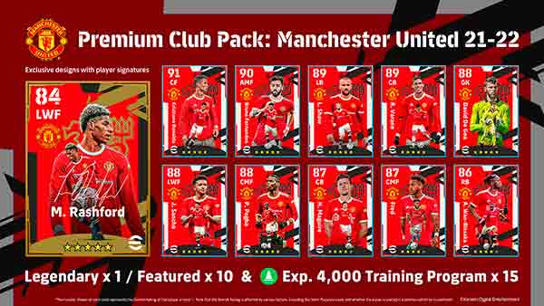 eFootball Premium club pack Manchester United