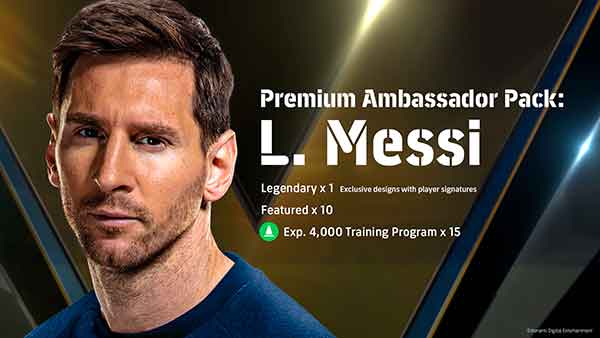 eFootball ambassador Messi