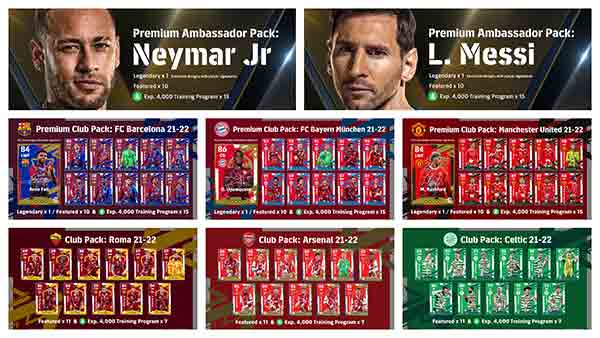 eFootball - club and ambassador packs will be available in Dream Team