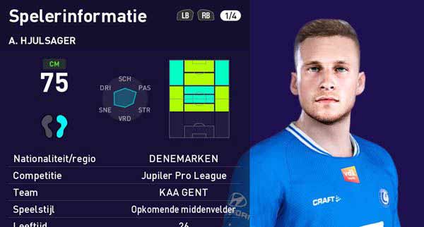 PES 2021 Face Andrew Hjulsager