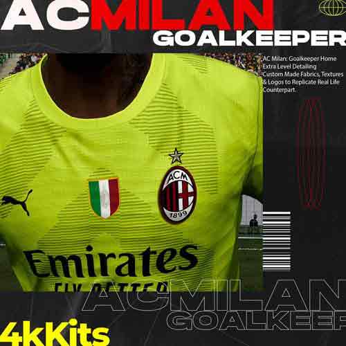 PES 2021 4k Kits Milan GK 2023