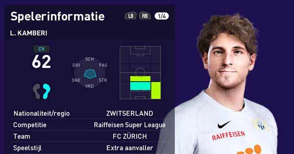 PES 2021 New Face Lindrit Kamberi by fasemc, patch and mods