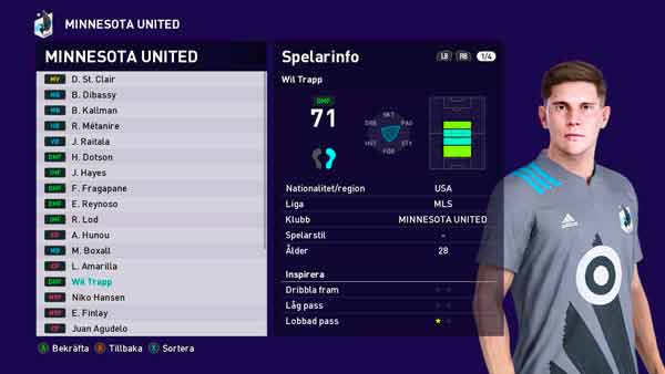 PES 2021 New Face Wil Trapp