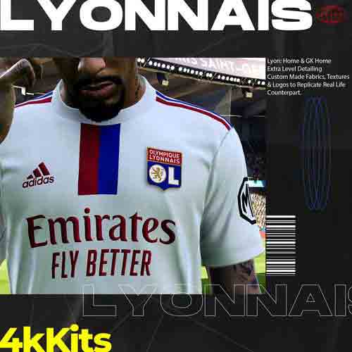 PES 2021 4k Kits Olympique Lyonnais