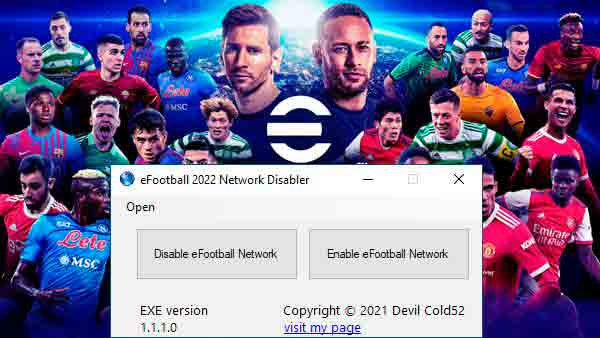 eFootball 2022 Network Disabler v3.1