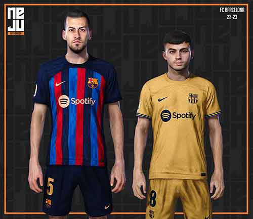 PES 2021 Barcelona Kits (Home-Away)