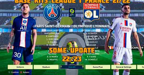 PES 2021 Ligue 1 Kitpack Season 2022