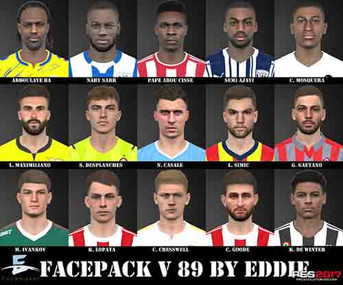 PES 2017 Facepack v89 by Eddie