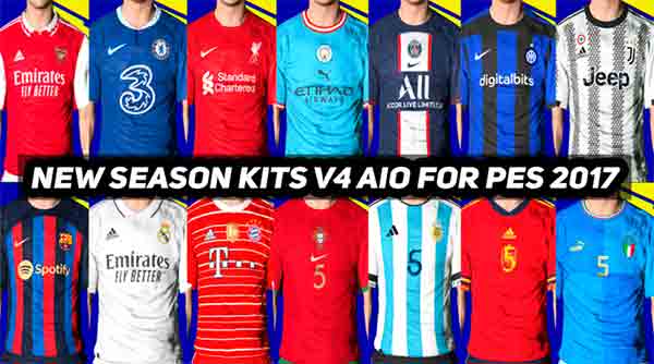 PES 2017 New Season Kits v4 (AIO)