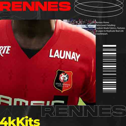 PES 2021 4K Kits Rennes Season 2023