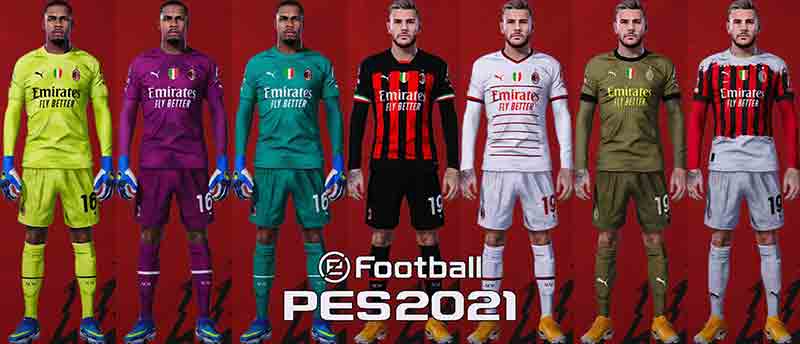 PES 2021 AC Milan New Kits All Competition