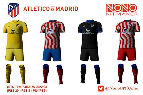 PES 2021 Atlético Madrid Kits 2023 (PCPS4PS5)