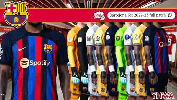 PES 2021 Barcelona Kits Season 2022-23