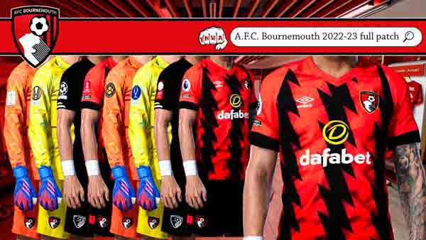 PES 2021 Bournemouth EPL Kits Season 2022-23