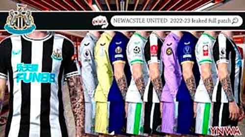 PES 2021 Newcastle United EPL Kits Season 2022-23