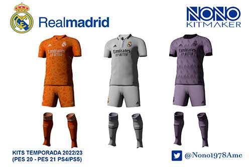 PES 2021 Real Madrid Kits 2023 (PCPS4PS5)