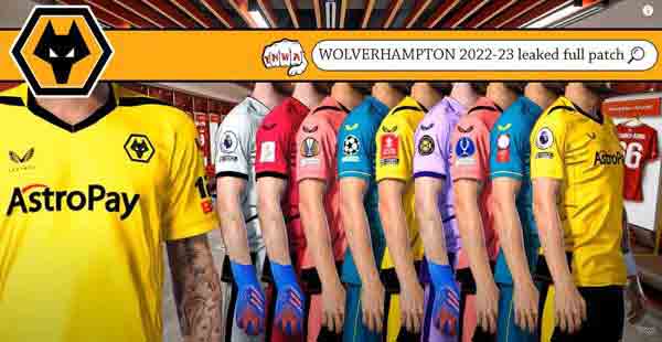 PES 2021 Wolverhampton EPL Kits Season 2022-23