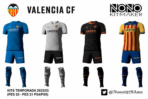 PES 2021 Valencia CF Kits 2023 (PC/PS4/PS5)