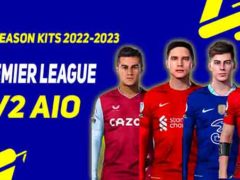PES 2017 New EPL Kits v2 Season 2022-2023