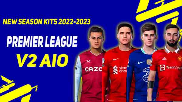 PES 2017 New EPL Kits v2 Season 2022-2023