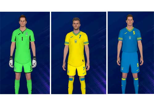 PES 2017 Ukraine Team Kits 2021-22