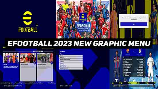PES 2017 eFootball 2023 Full Graphic Menu