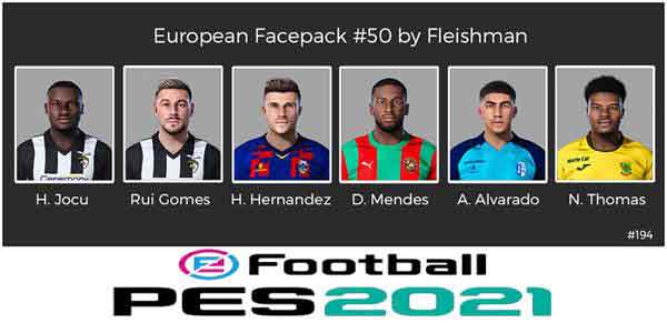 PES 2021 European Facepack v50