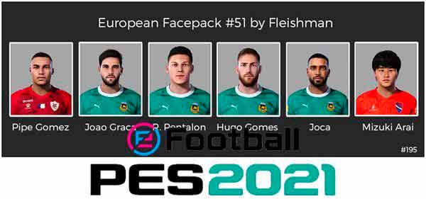PES 2021 European Facepack v51