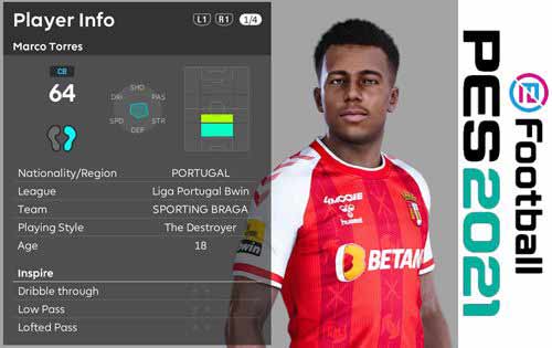 PES 2021 Face Marco Torres