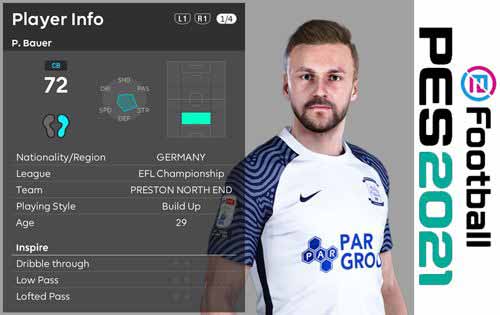 PES 2021 Face Patrick Bauer