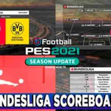 PES 2021 New Bundesliga Scoreboard 2021-22