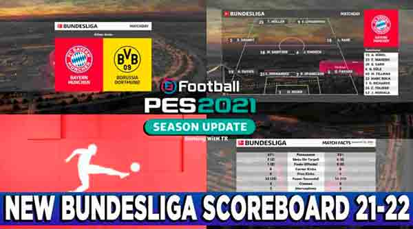 PES 2021 New Bundesliga Scoreboard 2021-22