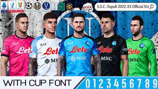 PES 2021 SSC Napoli Official Kit 2022/23